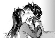 Catgirl Kissing Maid Wholesome // 1600x1114 // 185KB